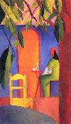 August Macke Turkisches Cafe (II) Germany oil painting artist